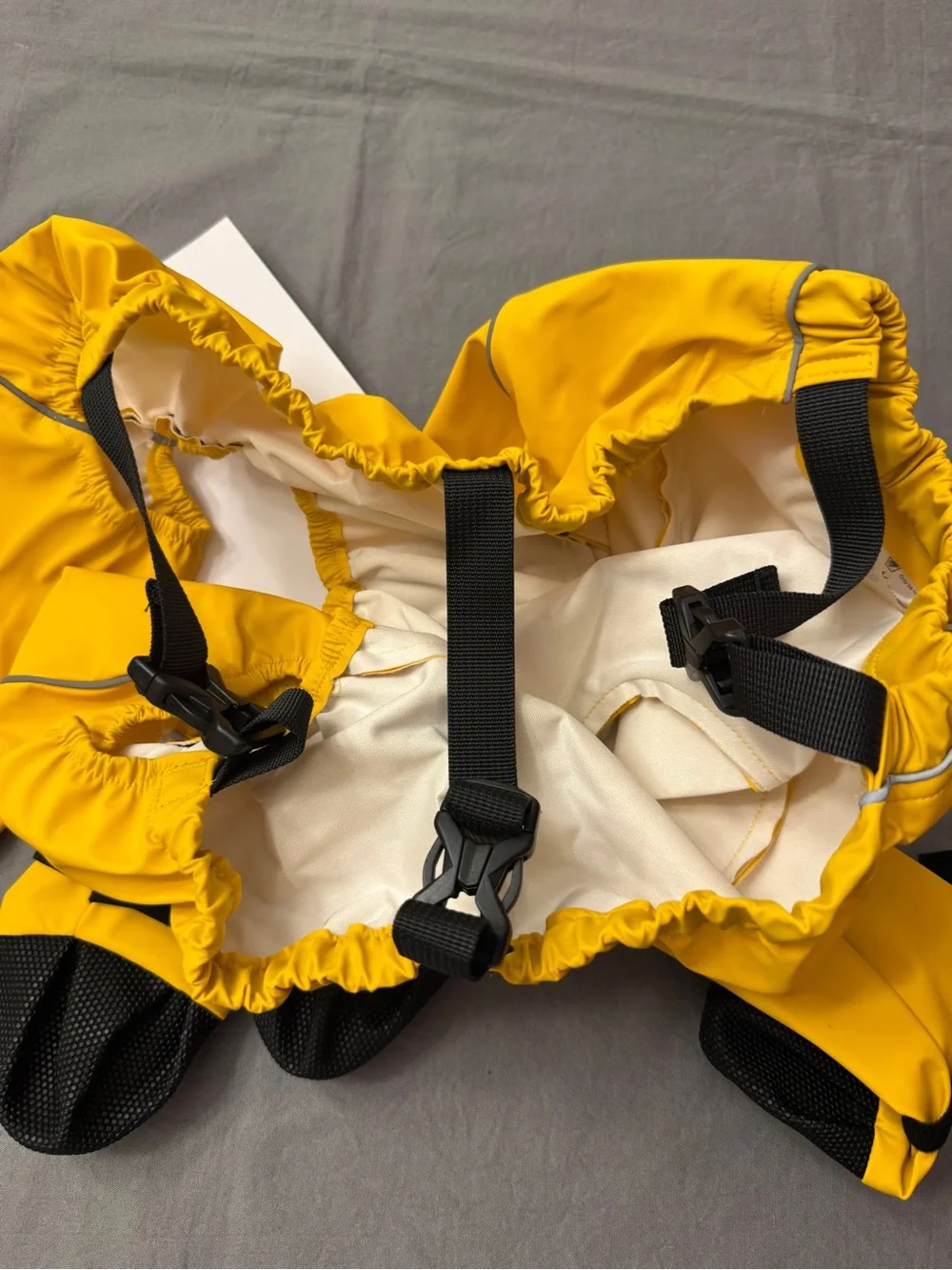 Yellow Waterproof Dog Rain Suit with Booties - All-Weather Protection